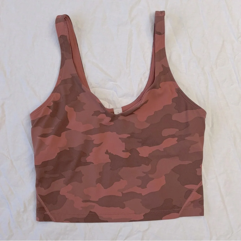 Lululemon Bra Top Size 6 Dusty Rose Mauve - Picture 2 of 3